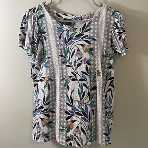 Ann Taylor Floral Tee